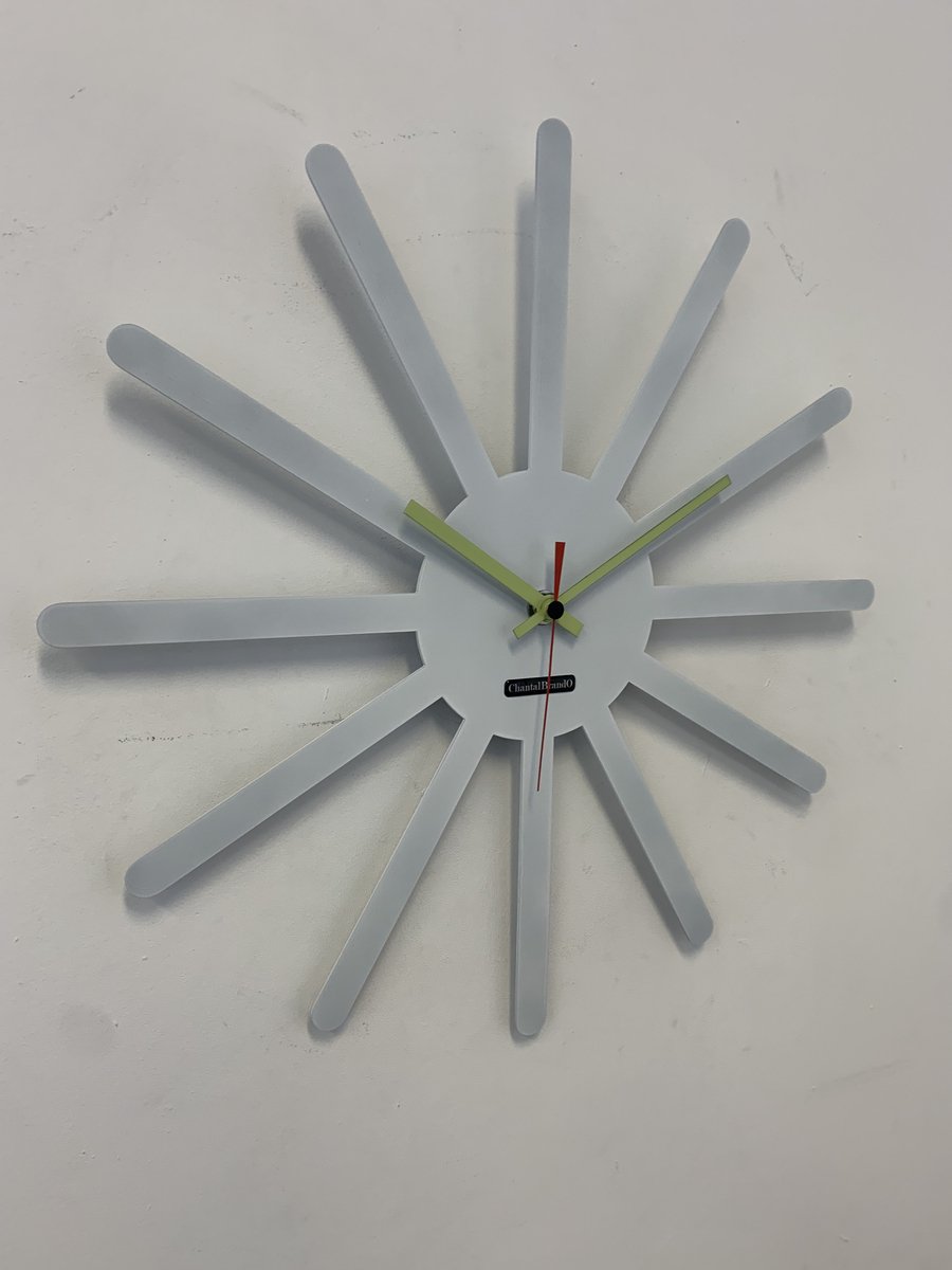 MOSACLOCK * ETOILE BLANC ** Wandklok Modern Industrieel Design **