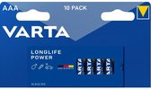 Varta Longlife Power AAA Batterijen Plastic Vrije Verpakking - 10 stuks