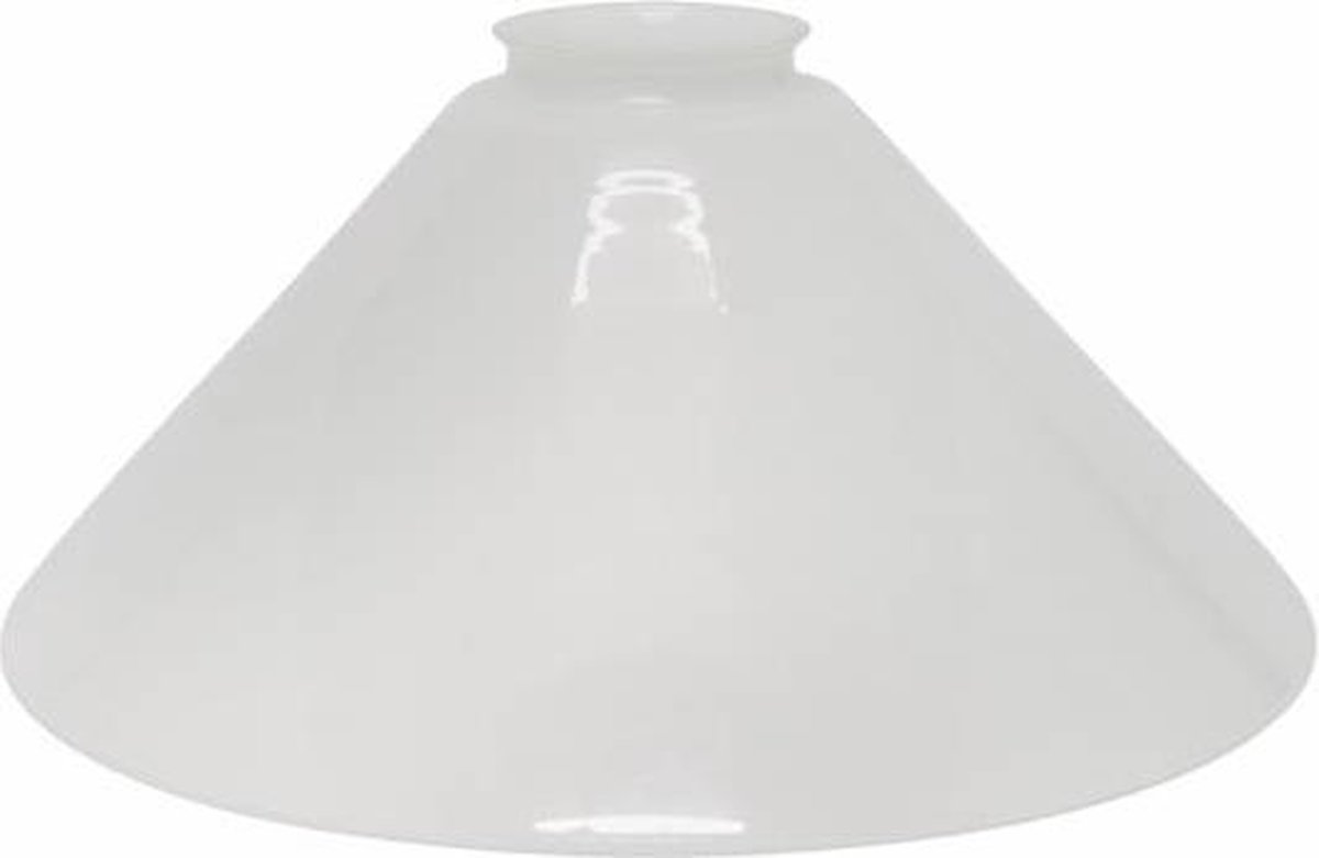 Lamplord Lampenkap Glas, Wit, 24.5 cm