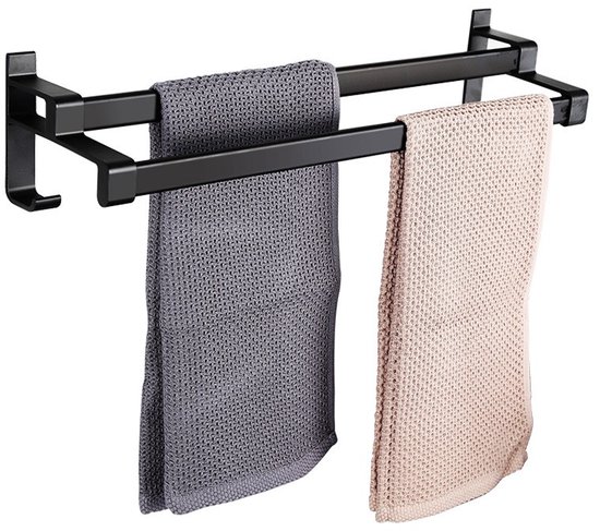 Handdoekenrek Dubbele Rod Handdoek Rod Badkamer Hardware Badkamer