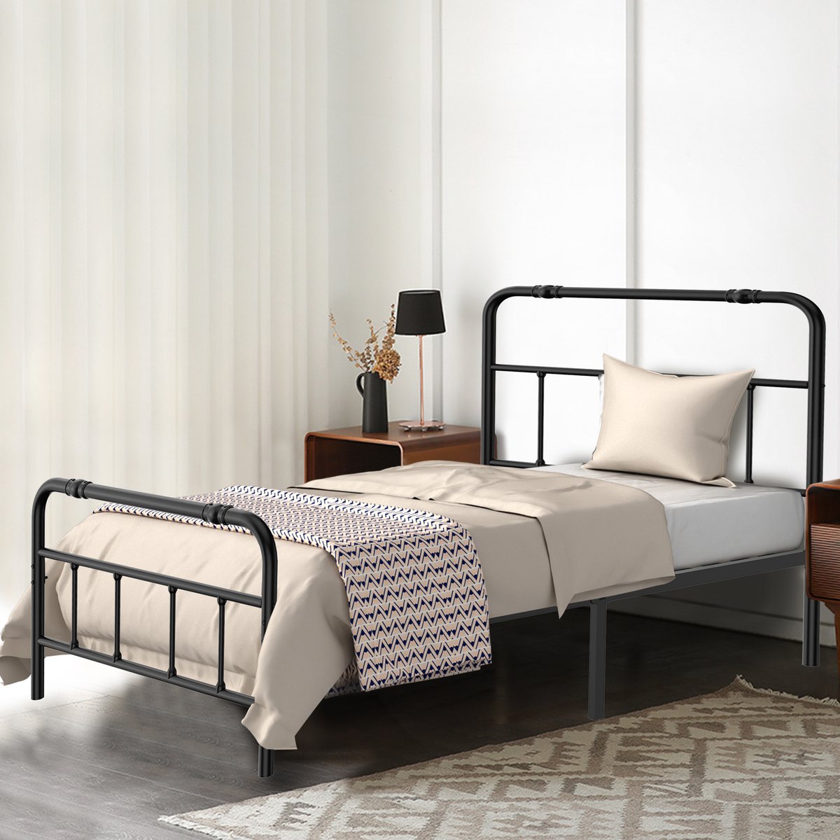 NAIZY NAIZY Hoog Hoofdbord Bedframe - afbeelding 4