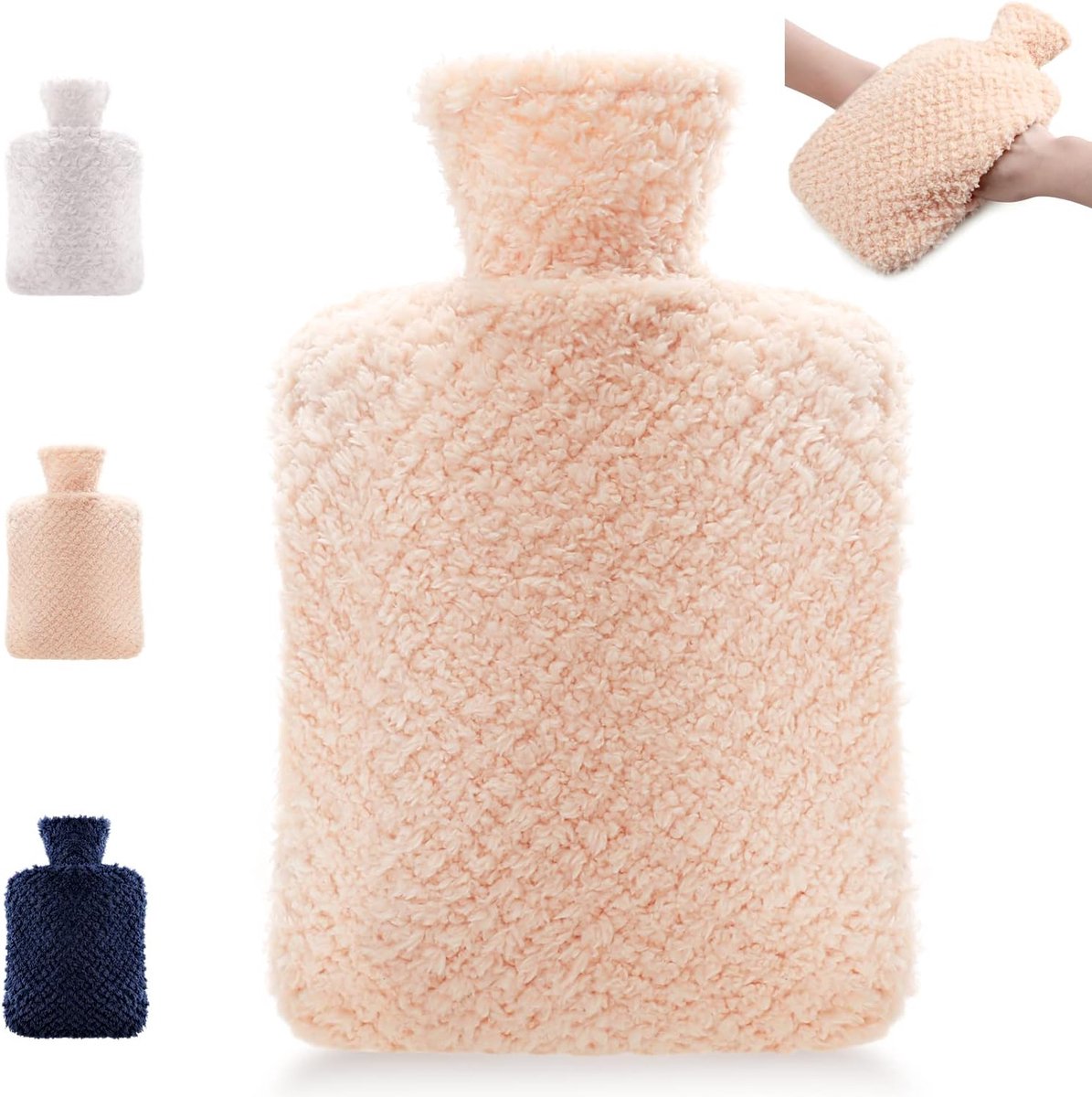 Goedkoopste Warmwaterfles - 2 liter - Roze - PVC