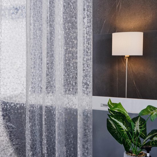 Shower Curtain Ronde Polyester Opknoping Thermische Isolatie Dubbele Rits, Koude Isolatie Draagbare Hoek Douchegordijn, Opknoping Privacy Tent