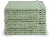 Lot de 12 débarbouillettes Byrklund - Qualité hôtelière - 16x21 - Jade