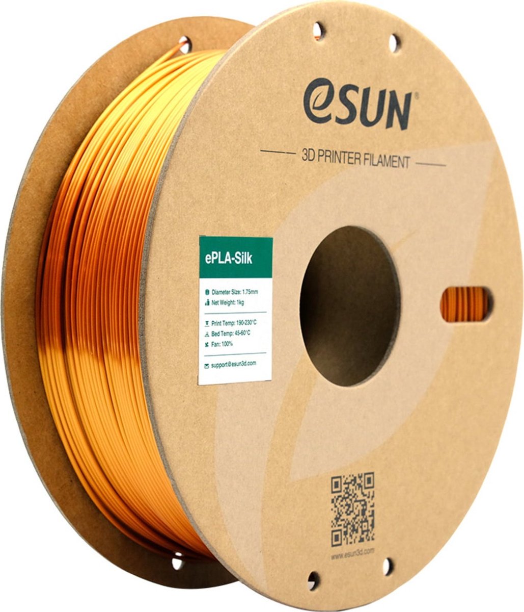 eSun ePLA-Silk Koper zijdeglans / Copper 1 kg - 1.75mm - 3D printer filament