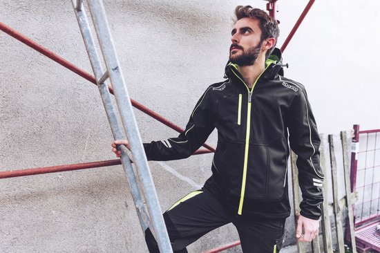 Sparco Tech York Softshell Jas - Zwart - Oranje - XXXL van Sparco — afbeelding 3