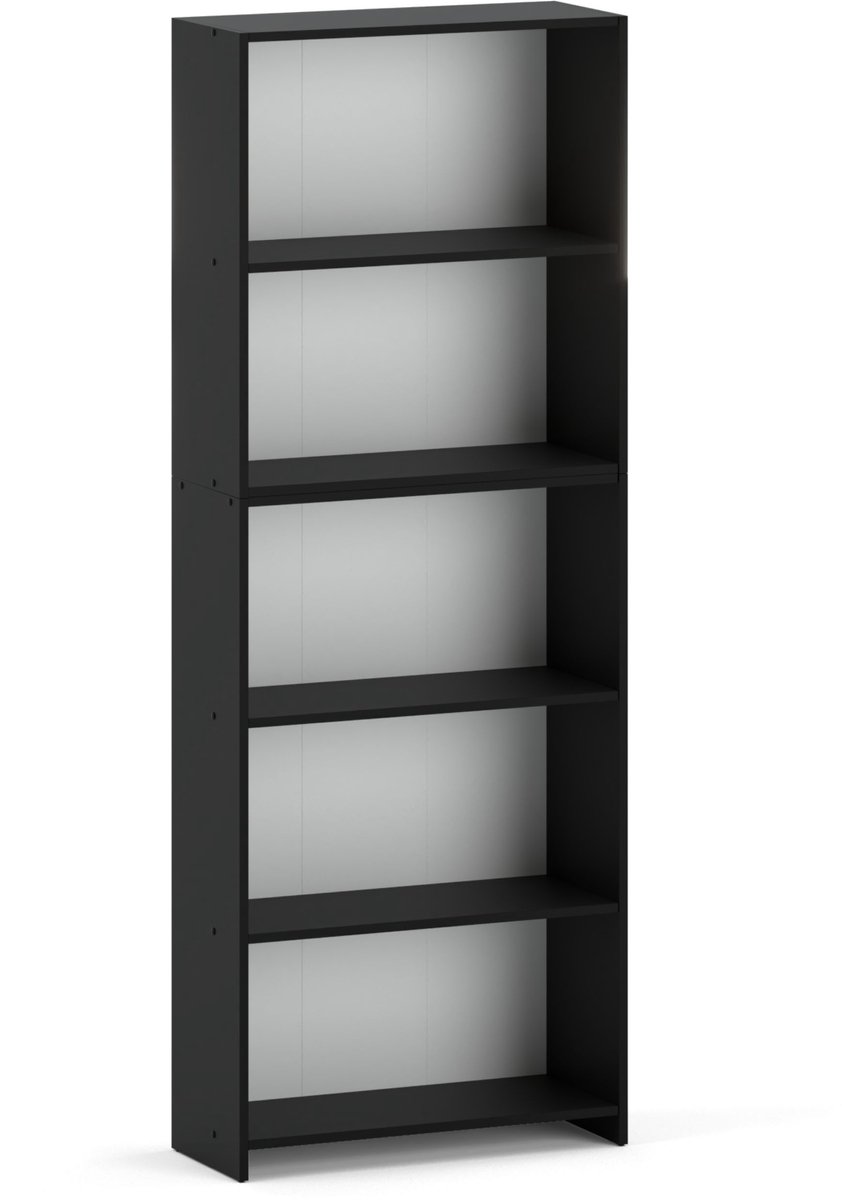 Bureau Boekenplank Zwart 70 CM 5 Planken Mappen Speelgoed Loft