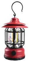NormadicLife® - Camping Lantaarn - Tent Lamp - Outdoor - LED Lamp - Noodpakket - Buiten Lantaarn - Ophangbaar - Oplaadbaar - Rood