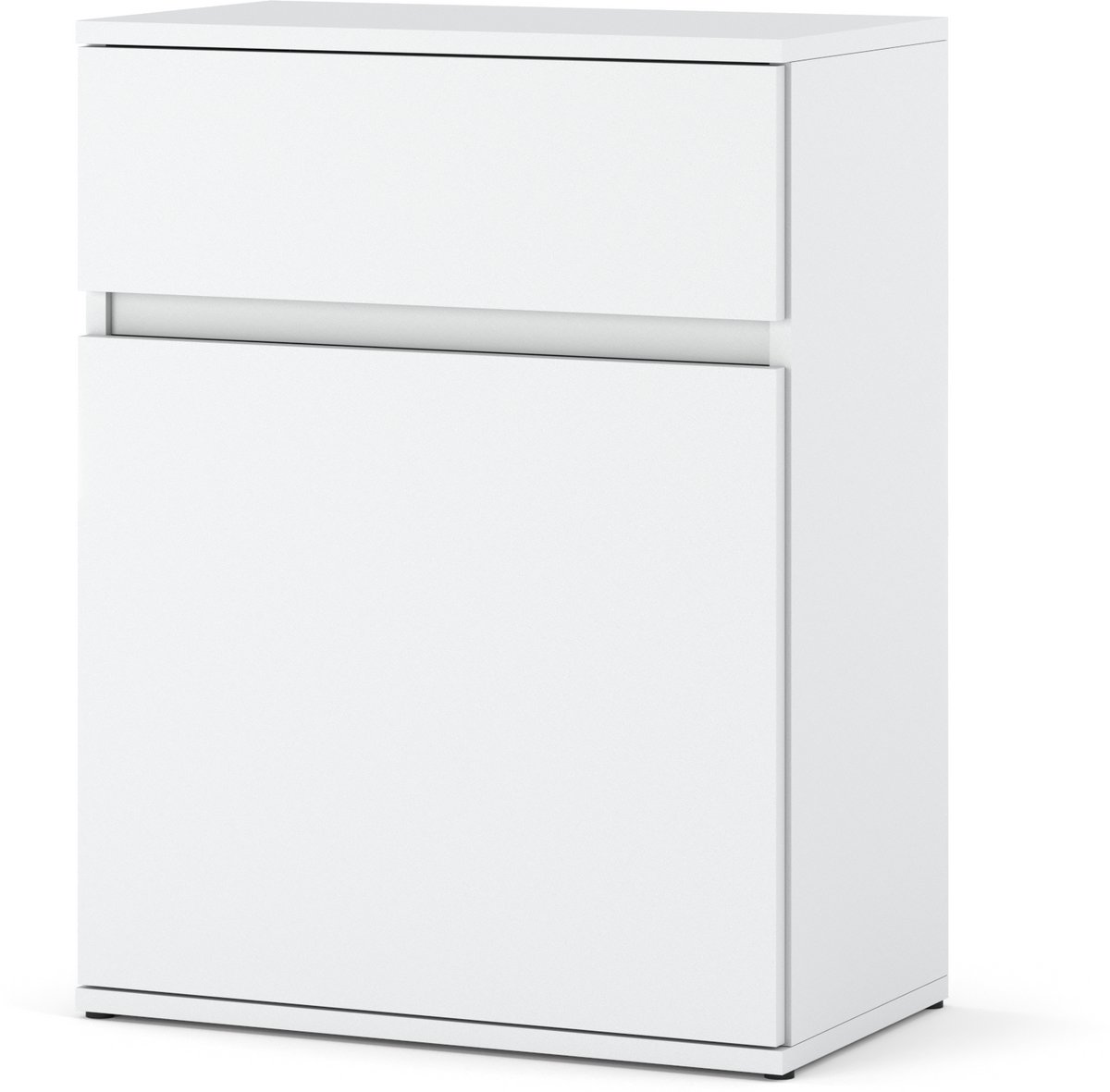 WITTE LADENCOMPARTIMENT MET LADEKAST 60CM MODERNE GREEPLOZE WOONKAMER SLAAPKAMER
