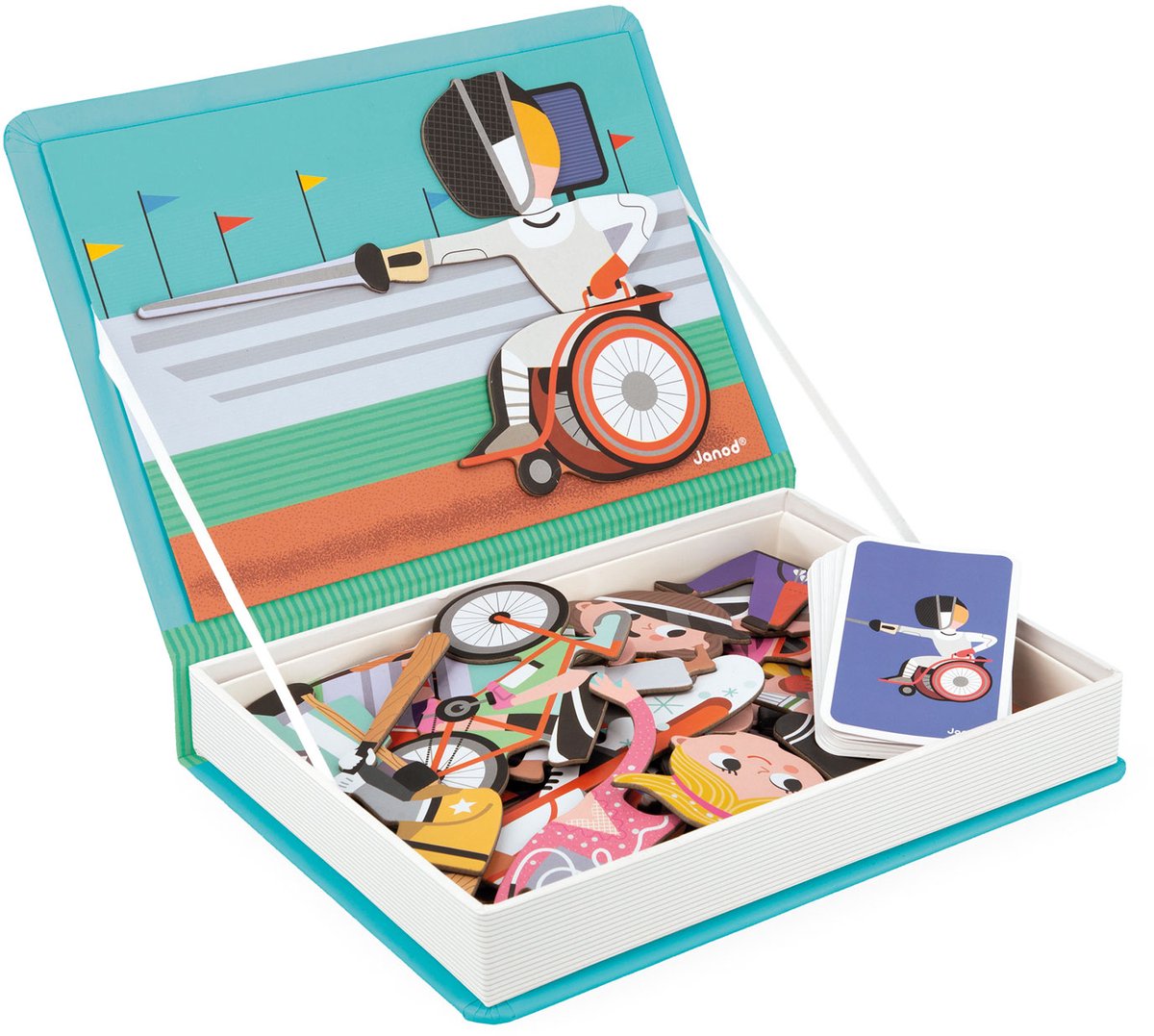 Janod - Magnetibook - Sporten - Magneetboek Speelset — afbeelding 10