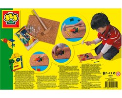 foto van SES - Hamertje Tik - original - Montessori speelgoed - originele set met basis vormen