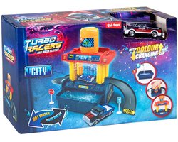 foto van Auto Wasserette met Kleurveranderende Auto