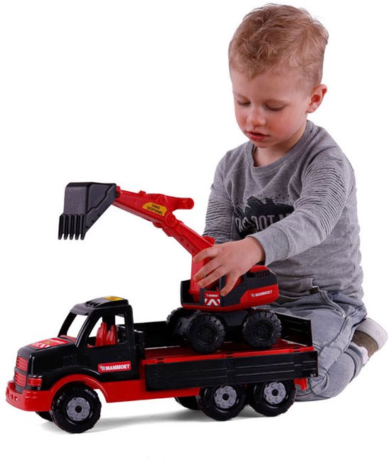Cavallino Toys Cavallino Mammoet Torpedo Vrachtwagen met Graafmachine, 44,5cm van Cavallino Toys — afbeelding 2