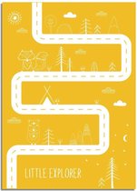 DesignClaud Little Explorer - Kinderkamer poster - Oker geel poster A3 poster (29,7x42 cm)