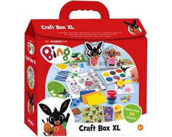 Bing XL Knutselkoffer, knutselpakket junior creatief speelgoed voor jongens en meisjes knutselen - vanaf 3 jaar - Bambolino Toys cadeautip kleuter - knutselbox