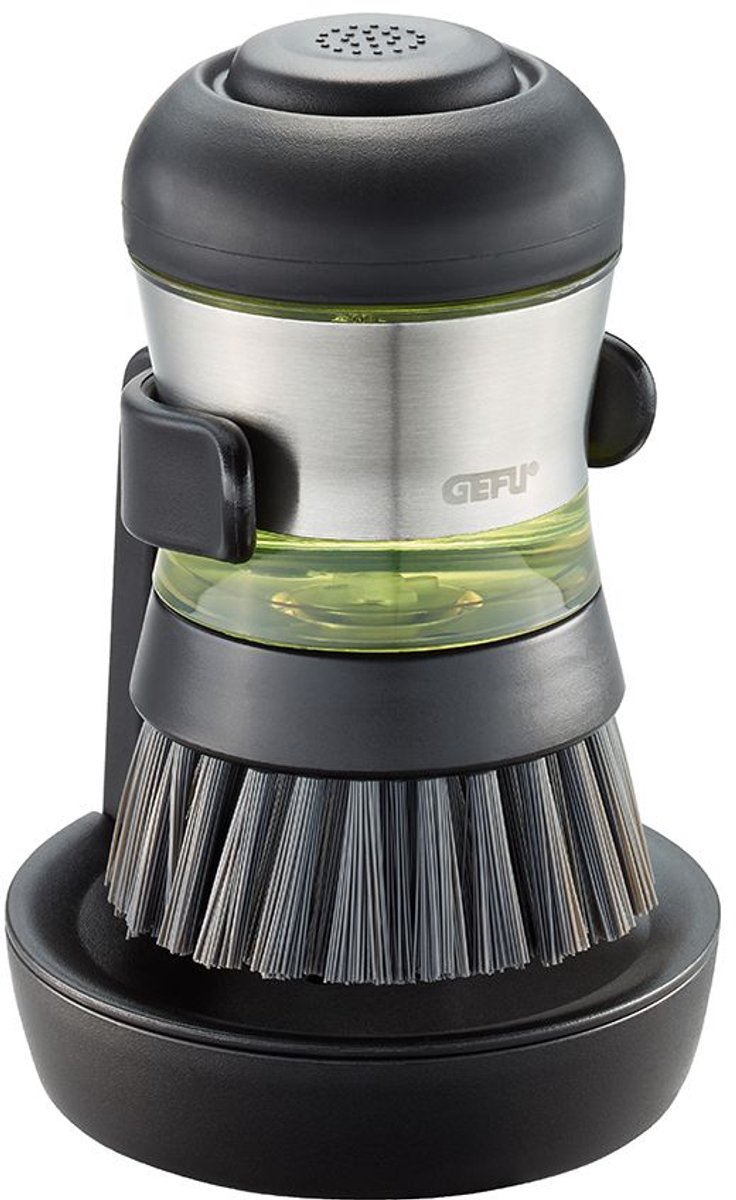 GEFU SWIFT Afwasborstel met wasmiddeldispenser en standaard