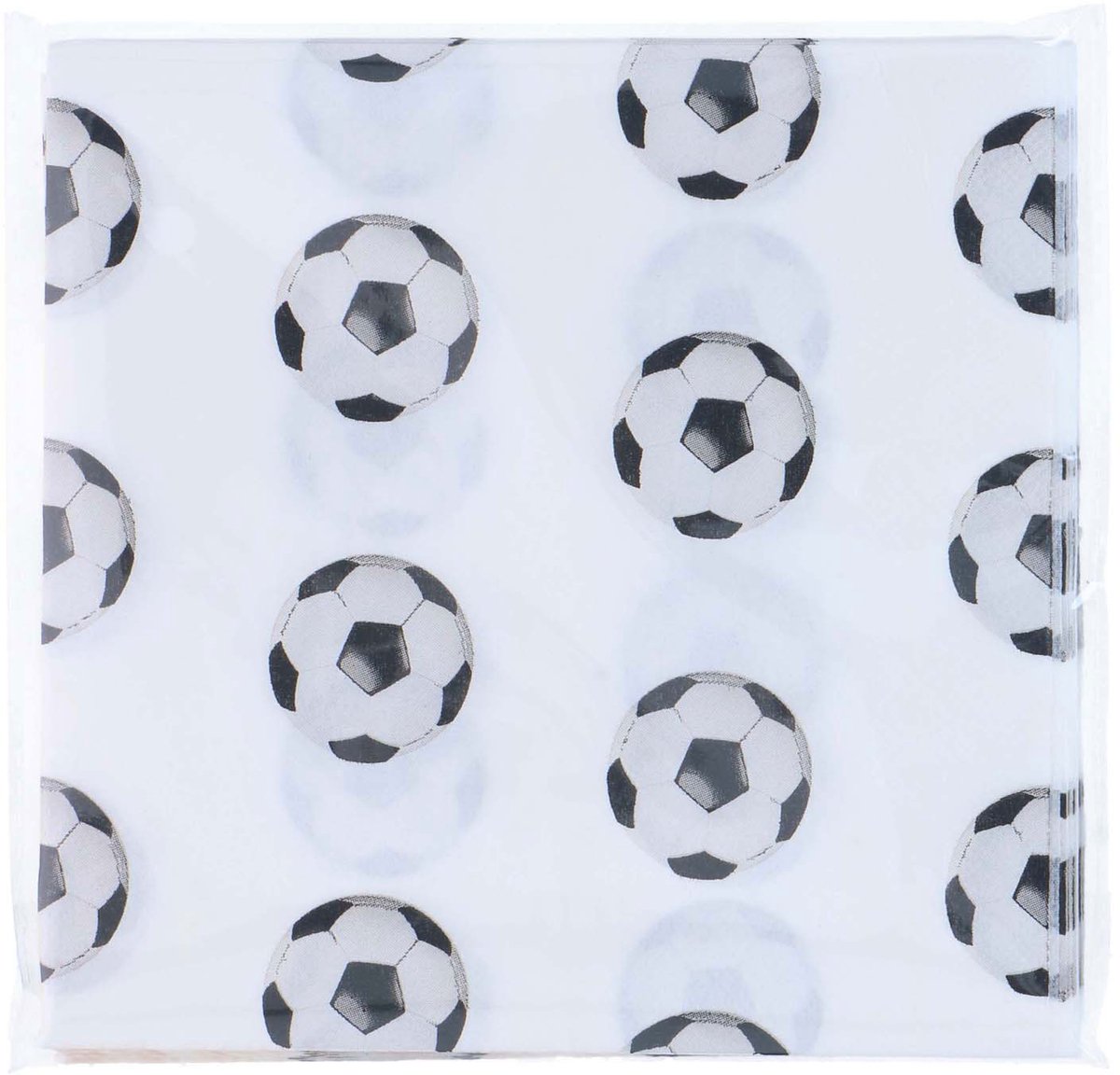 Papieren servetten - voetbal - 20 stuks - 33x33cm