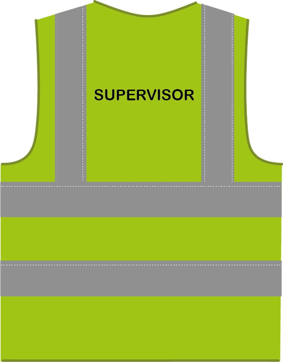 Supervisor hesje RWS limoengroen