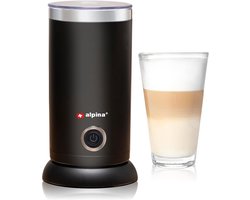 Elektrische Melkopschuimer 3-in-1 - Koude en Warme Melkopschuimer tot 300 ML - Melkwarmere tot 65°C - Draadloos Ontwerp en Anti-Aankoeklaag - Zwart