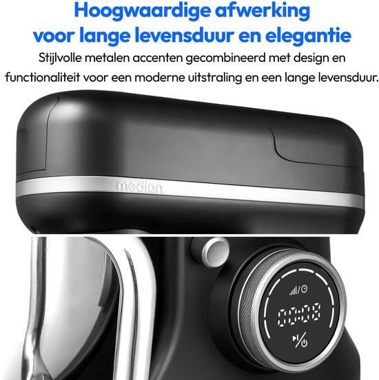 MEDION keukenmachine met hakmolen (800 watt, gelijkstroommotor MEDION keukenmachine met hakmolen (800 watt, gelijkstroommotor