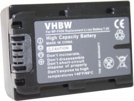 Batterie d'appareil photo VHBW compatible avec Sony NP-FH50 - 500 mAh |  bol.com