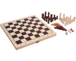 Small Foot - Houten Klassieke Spellen 3in1 in Kist
