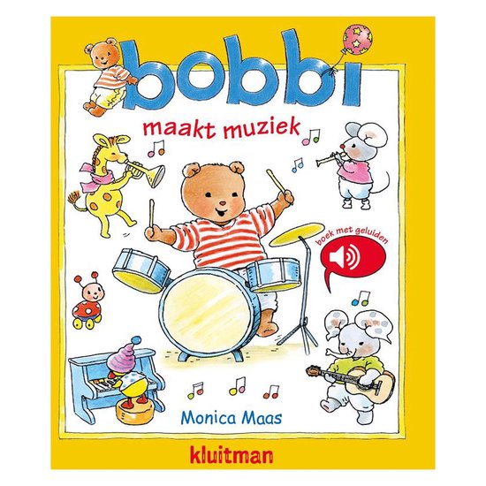 Bobbi - Bobbi maakt muziek - geluidenboek - cover