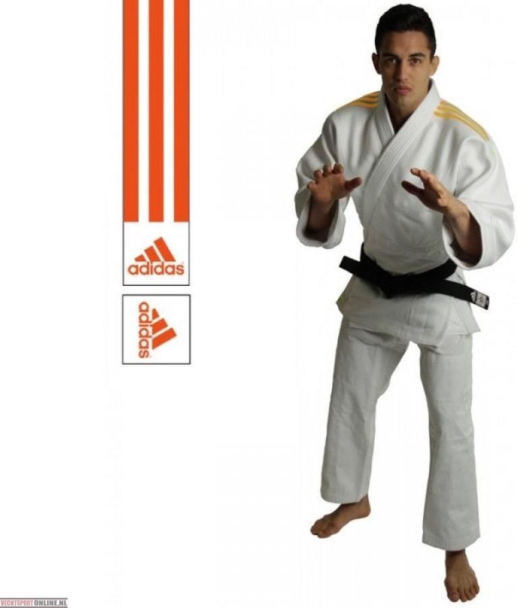Judopak Adidas wedstrijden en trainingen | J690 | wit-oranje - Product  Kleur: Wit /... | bol.com