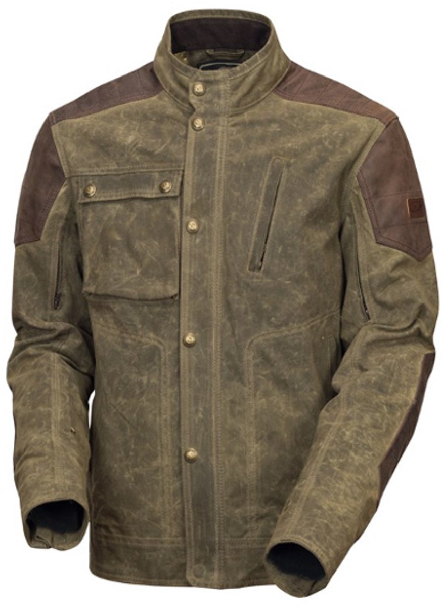 Roland sands design-motorjas-zomerjas-Truman-Ranger-wax-CE gecertificeerd-bruin-S