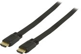 Platte HDMI kabel - versie 1.4 (4K 30Hz) / zwart - 0,50 meter