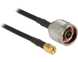 DeLOCK RP-SMA (m) - N (m) kabel - CFD200 / 50 Ohm - 1,5 meter