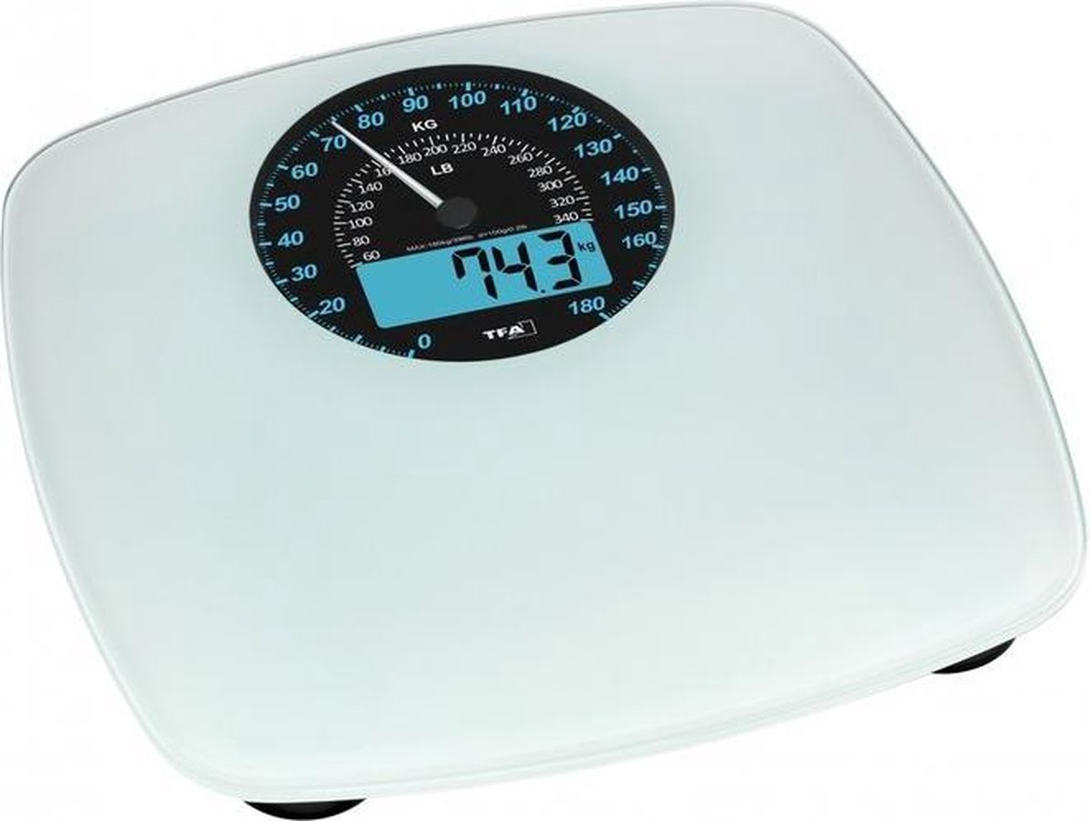 TFA Dostmann SWING Digitale personenweegschaal Weegbereik (max.): 180 kg Wit