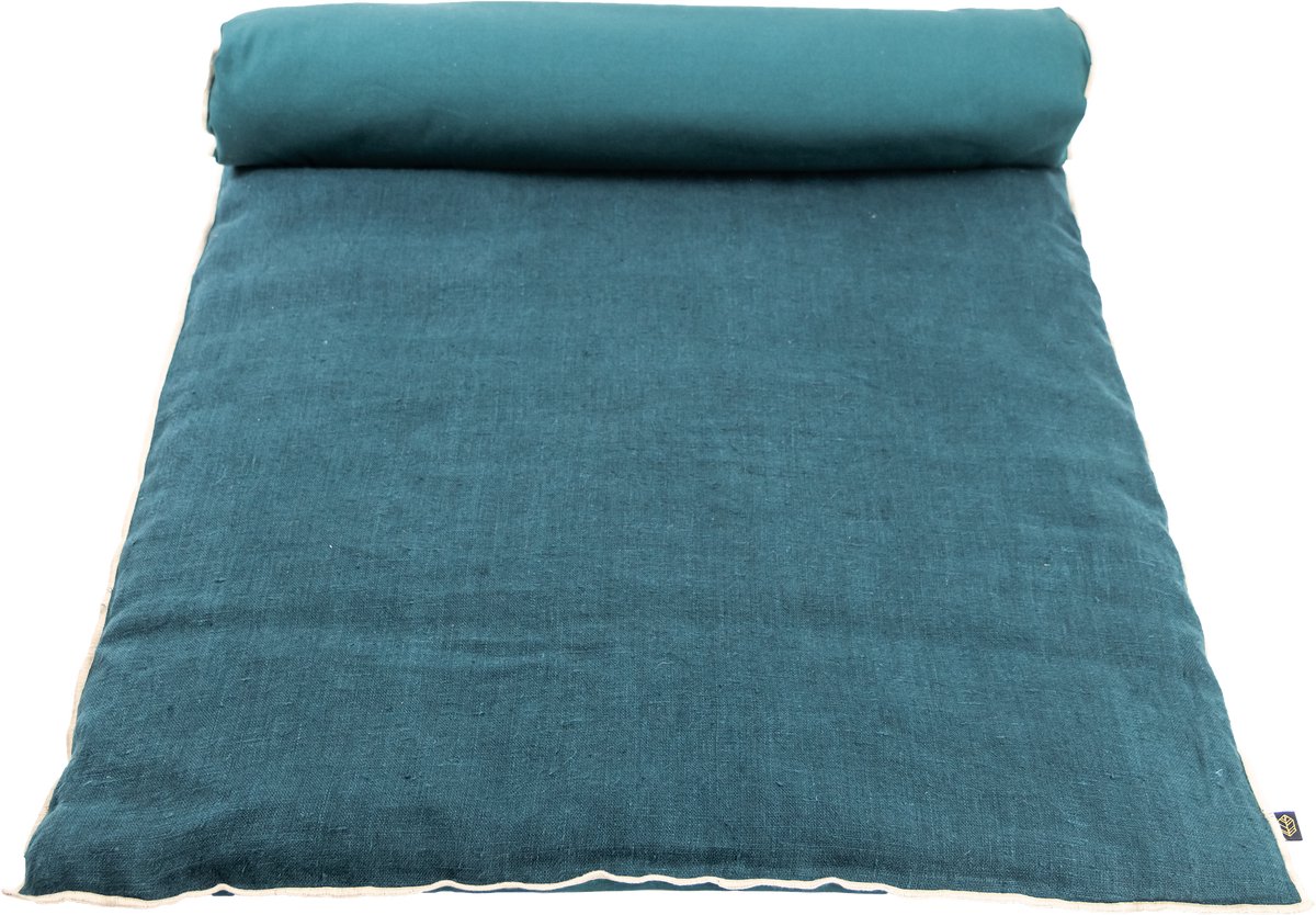 Chennai linnen sprei blue de prusse - 85x200 cm