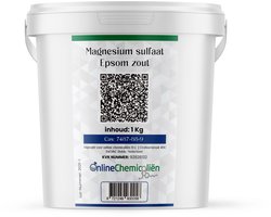 Online Chemicaliën – Epsom Zout 1 kg – Magnesiumsulfaat Heptahydraat – Fijnkorrelig & Hoog Zuiver