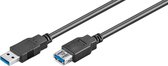 Goobay USB naar USB verlengkabel - USB3.0 - tot 0,9A / zwart - 5 meter