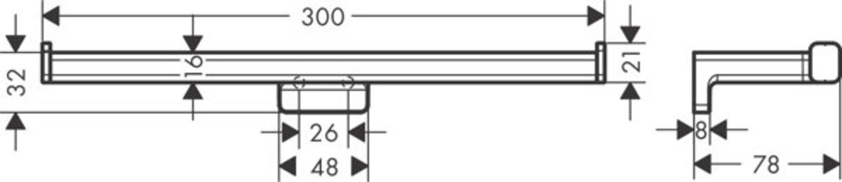 Hansgrohe Addstoris Closetrolhouder dubbel - mat wit