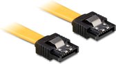 Goobay CAK SATA 600-010 CLIP 0.1m SATA-kabel 0,1 m SATA 7-pin Zwart, Geel