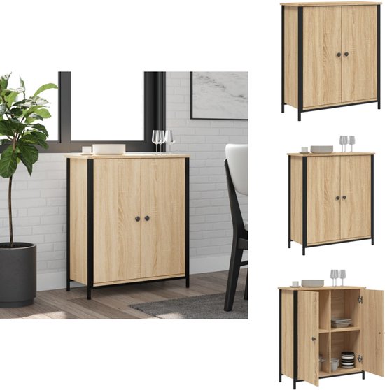 Buffet vidaXL - Commodes - Armoire de rangement - Armoire murale - Buffet 70 x 30 x 80 cm Bois traité Couleur chêne Sonoma