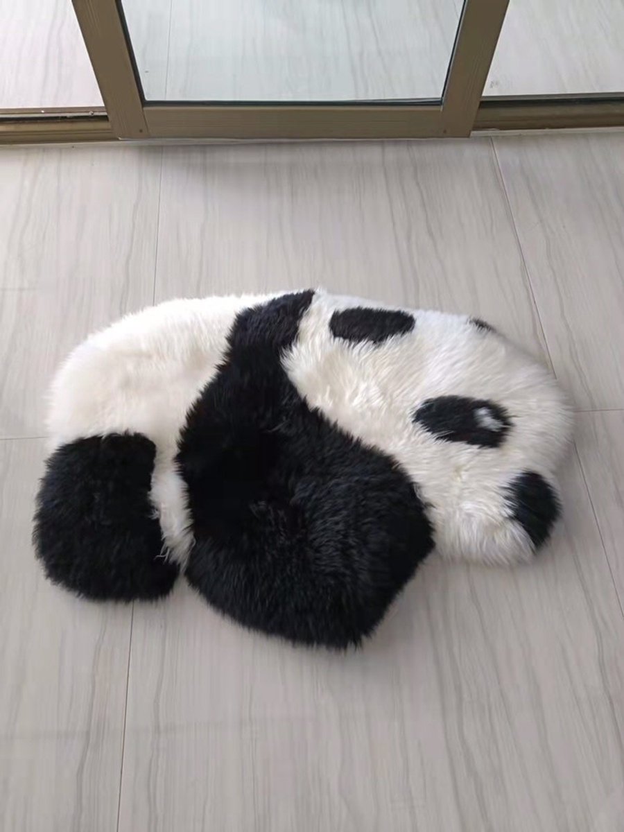 Fine Asianliving 100% Genuine Real Sheepskin Rug Panda 60x90cm