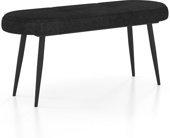Canapé COSTWAY, 113 cm, banquette rembourrée avec coussins et pieds en métal, pouf, capacité de charge jusqu'à 300 kg, banc de maquillage, canapé-lit pour entrée, salon, 113 x 40 x 48 cm