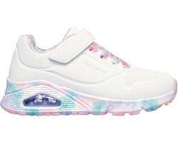 Skechers Uno Gen1 - Fresh Blooms - Meisjes Sneakers - Wit