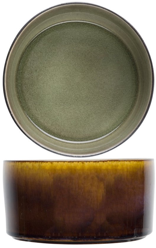 Piatto Dessert Cosy & Trendy Quintana Green 22 Cm | Porcellana Microonde E Lavastoviglie