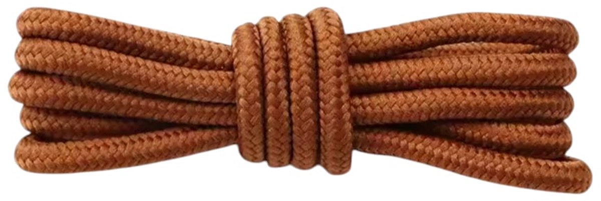 Ronde schoenveters Bruin Caramel - Outdoor/ sport schoenen veters- dikte 5 MM- Lengte 160 CM