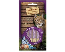 Kattensnack Natural Greatness - Romige Tonijn met Scallop - Hypoallergeen, 4x14 Gr