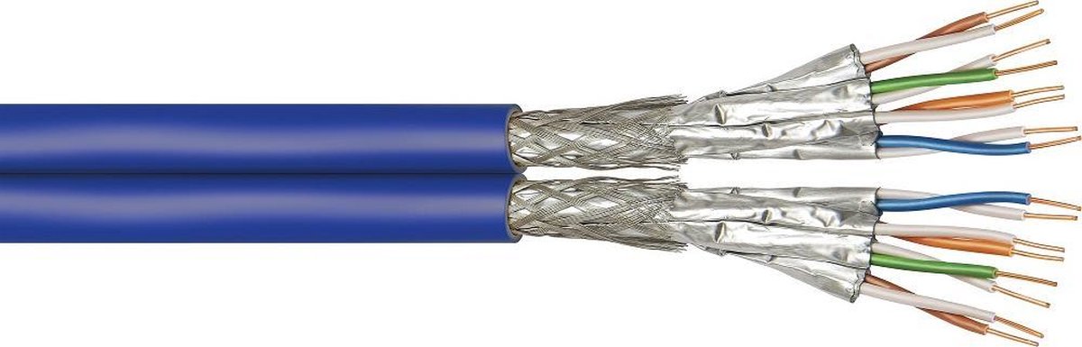 Goobay CAT7a+ S/FTP Duplex installatiekabel - 500 meter