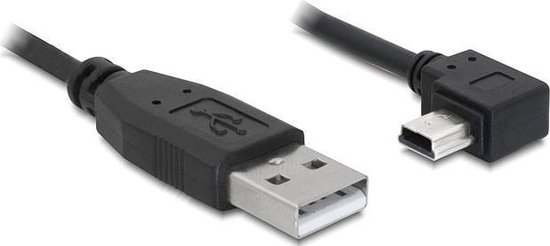 Delock - Mini USB 2.0 Kabel - Zwart - 5 meter | bol.com