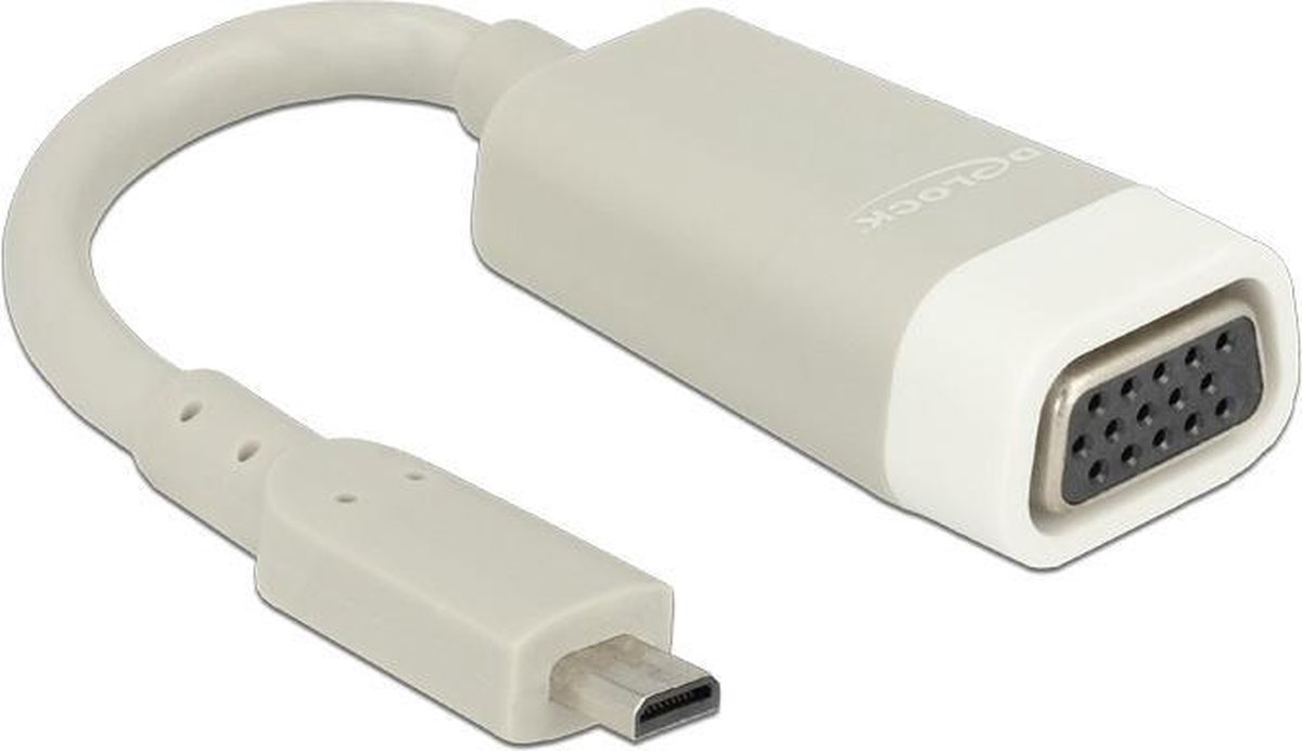 DeLOCK Micro HDMI naar VGA adapter - compact - 0,15 meter