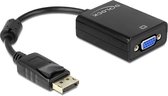 DeLOCK 61848 cable gender changer 20-p DisplayPort M VGA (D-Sub) Noir