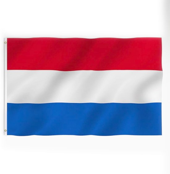 Nederlandse Vlag 150 x 90 cm - Koningsdag - Oranje Versiering - Vlag Nederland - Nederlands Elftal - Holland Vlag - Feestversiering