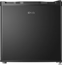 CHiQ minikoelkast, zwart, gesloten. Inclusief logo.